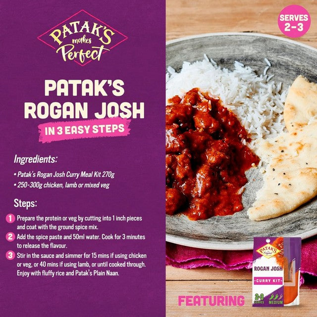 Patak's Rogan Josh Curry Kit (British brand)