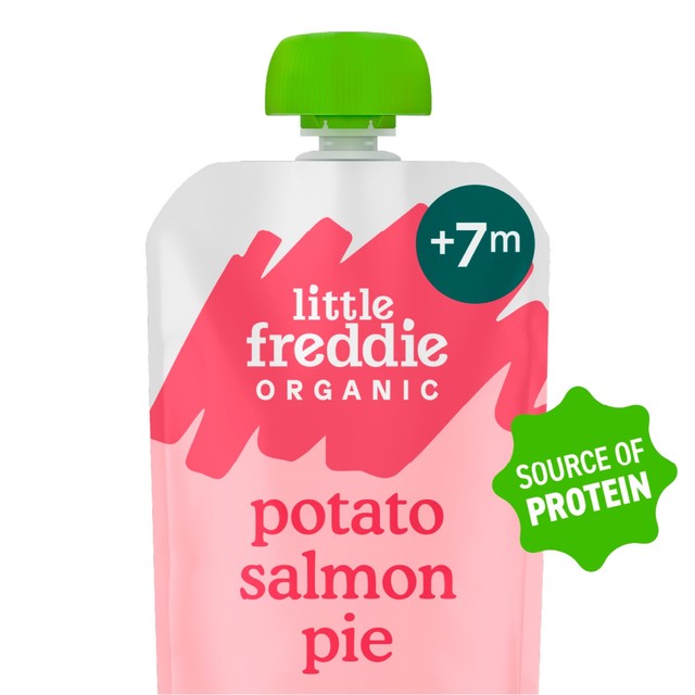 Little Freddie organic salmon baby food pouch 120g (British brand)