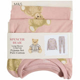 M&S Spencer Bear children's pyjamas Light Brown 5-6 years, imported from the UK