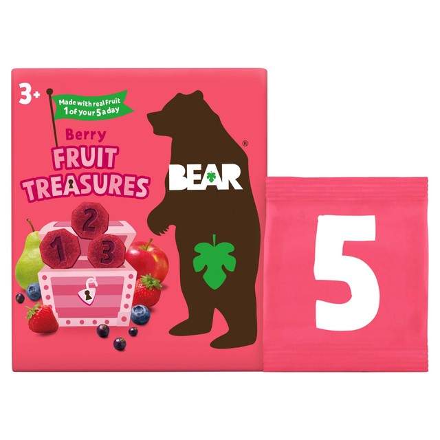 Bear Treasures berry fruit snacks for kids 100g - British product
