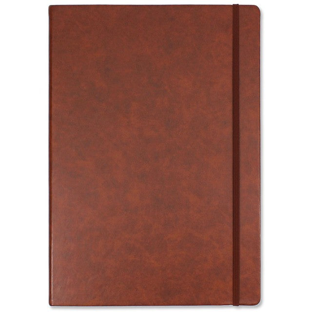 Sinclairs Silvine A4 Executive Soft Feel Notebook Tan 160 Pages (British brand)