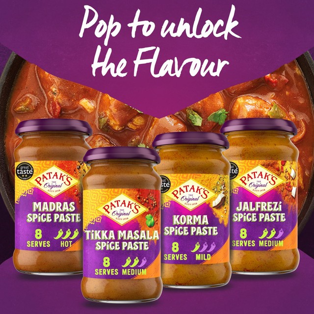 Patak's Madras spice paste 283g, imported from the UK