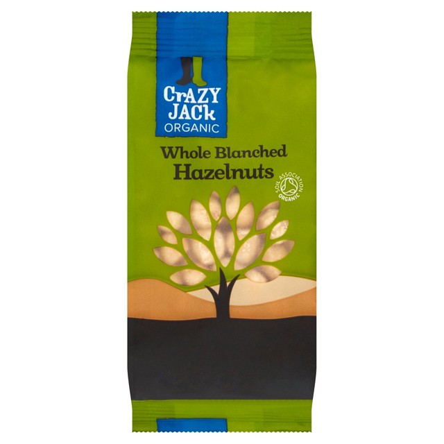 Crazy Jack Organic Whole Blanched Hazelnuts 100g - British product