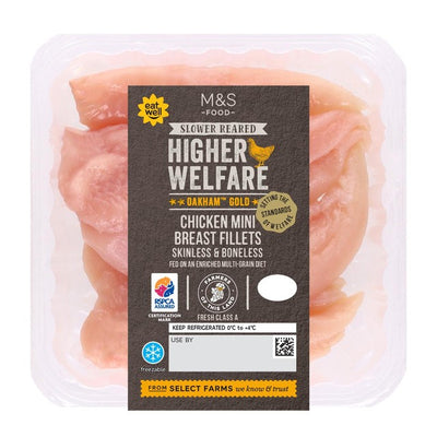 M&S M&S Oakham Gold Mini Hähnchenbrustfilets ohne Haut und Knochen 350g - Jetzt bei McGrocer online kaufen
