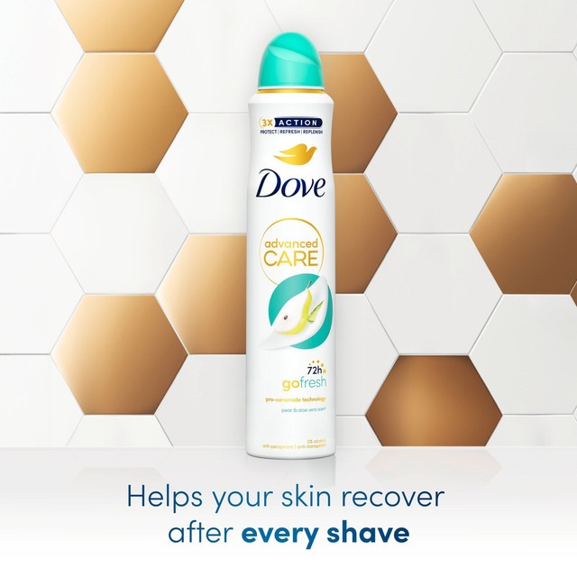Dove anti-perspirant deodorant spray Pear & Aloe Vera 200ml - British product