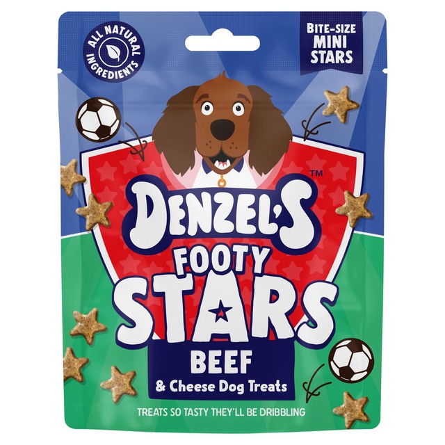 Denzel's Footy Stars grain-free dog treats - British product