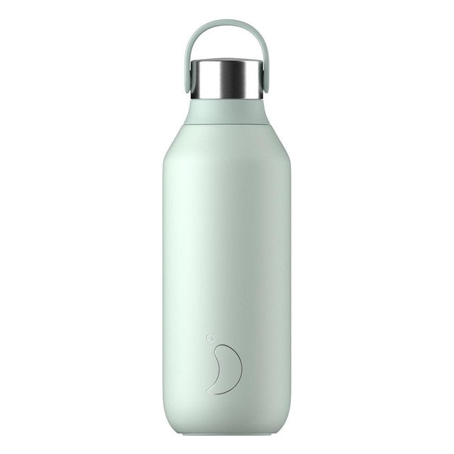 Chilly's Lichen Green insulated water bottle 500ml - British product