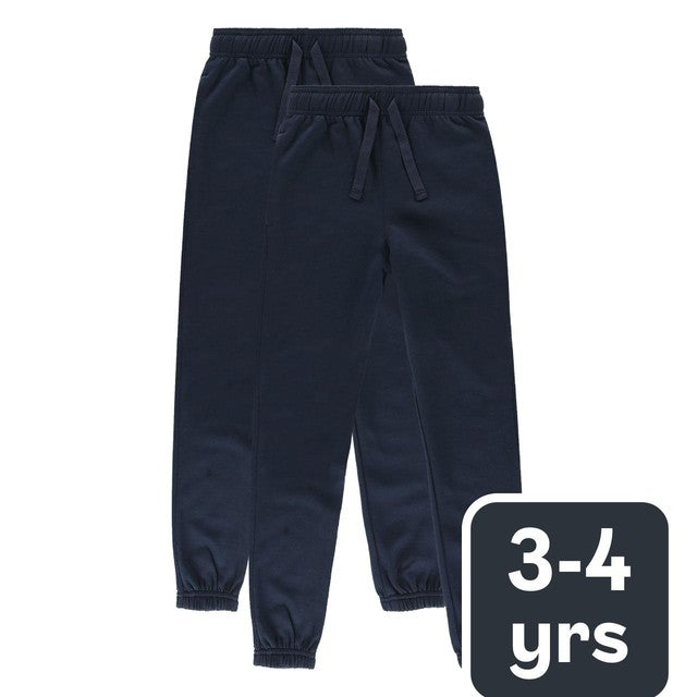 M&S kids' cotton-rich joggers navy 3-4 years, imported from the UK