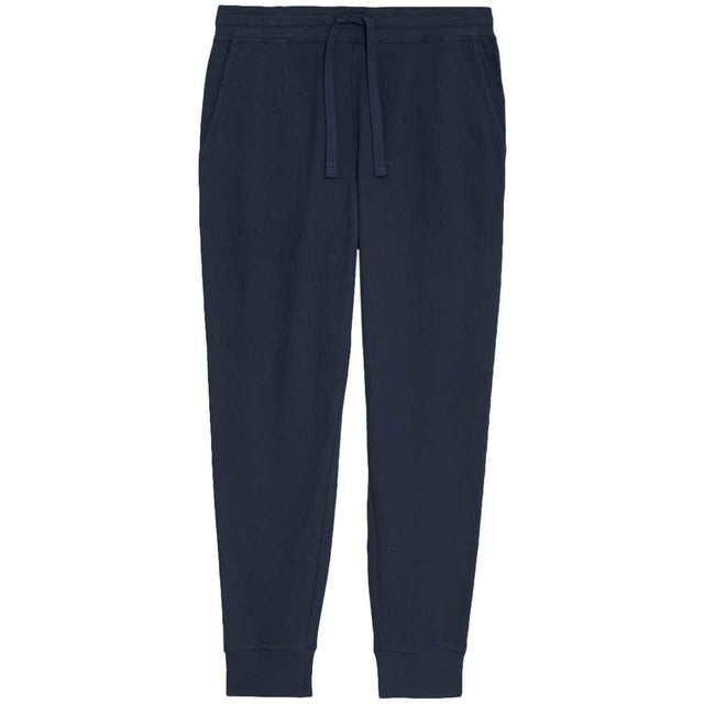 M&S mens pure cotton waffle loungewear bottoms L Navy, imported from the UK