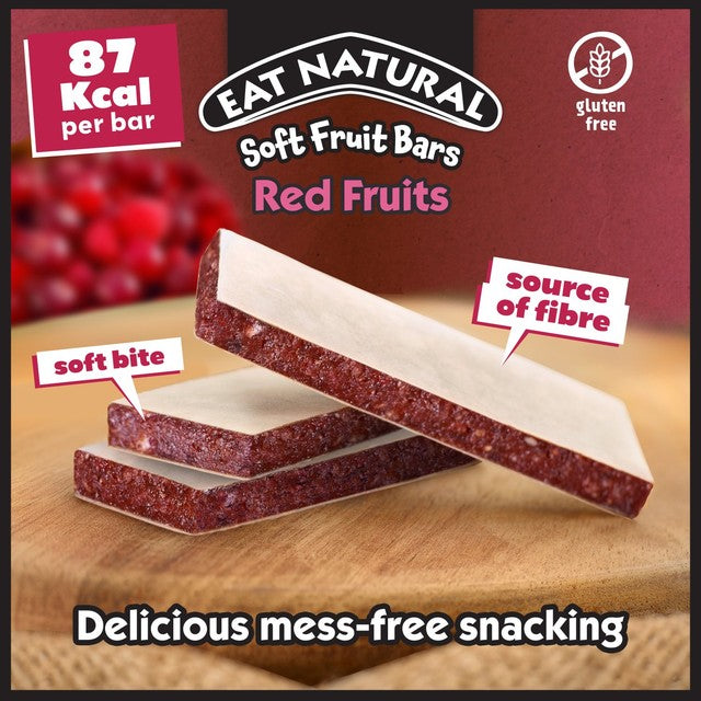 Eat Natural Red Berries fruit bars 4 x 25g - British product