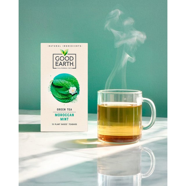 Good Earth Moroccan Mint & Green Tea teabags 15 count, UK version