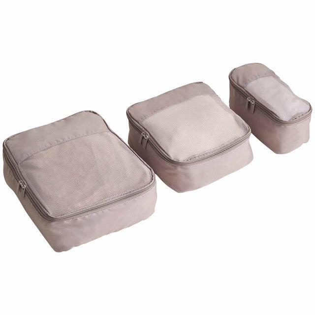 M&S packing cubes 3 pack neutral, imported from the UK