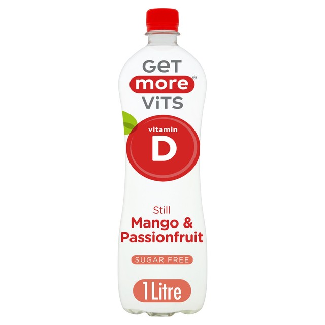 Get More Vits Vitamin D drink Mango & Passionfruit 1L, UK version