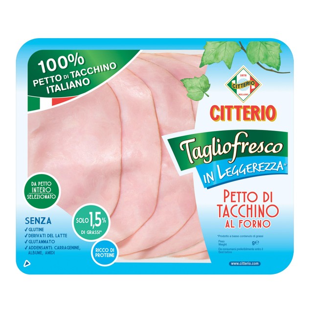 Citterio Italian turkey breast slices 90g - British product