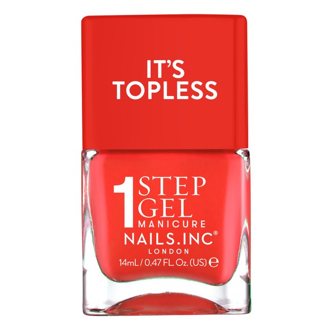 Nails Inc. Topless Jennifer gel nail polish 14ml, imported from the UK