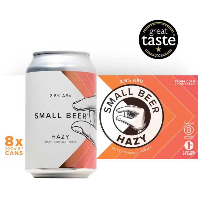 Small Beer Hazy IPA beer 8 x 330ml pack (British brand)