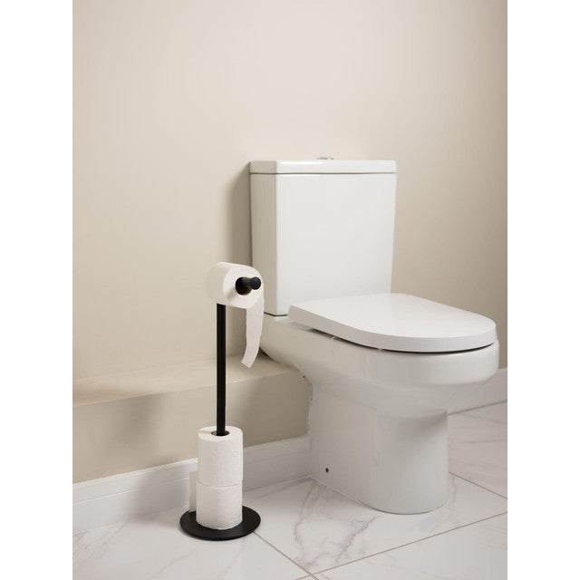 Addis Free Standing Toilet Roll Holder Black - British product