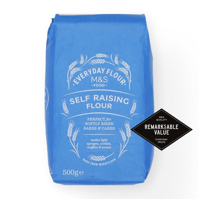 M&S Self Raising Flour 500g, imported from the UK