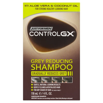 Shampoing Just For Men Control GX : Shampoing Réducteur de Gris Graduel 118ml
