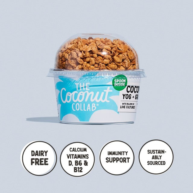 Coconut Collab coconut yoghurt with granola clusters 135g (British brand)