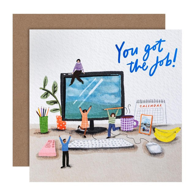 M&S new job greeting card 15cm, imported from the UK