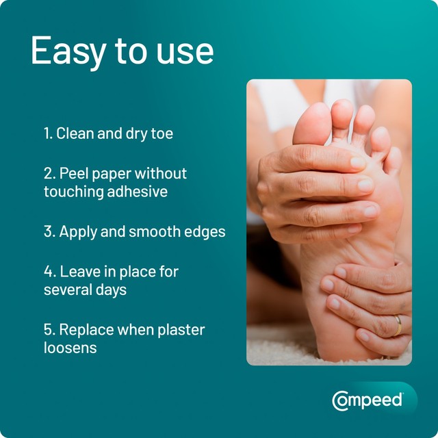 Compeed medium corn plasters 10 pack - British product