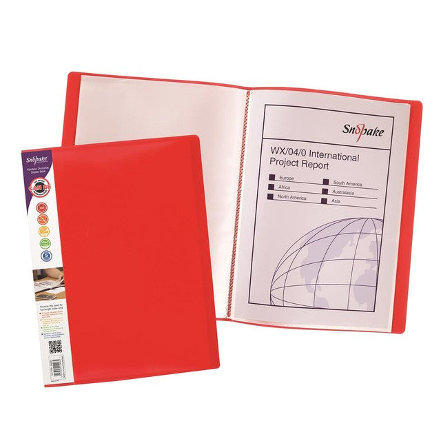 Snopake Rainbow Display Book with 24 pockets (British brand)