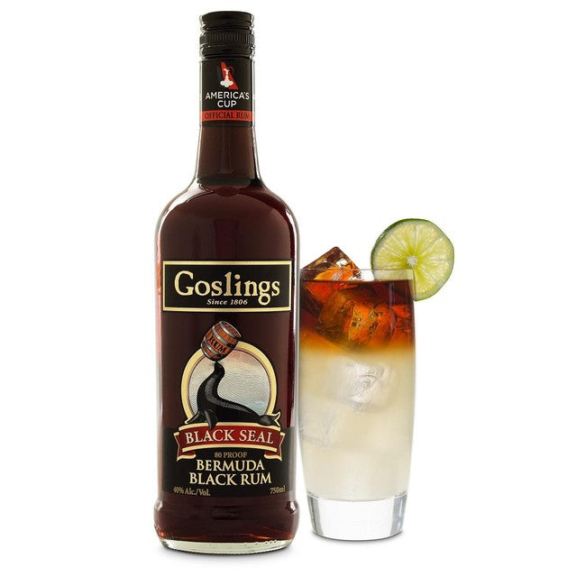 Gosling's Black Seal dark rum 70cl bottle size, UK version