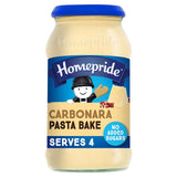 Homepride carbonara pasta bake sauce no added sugar, UK version