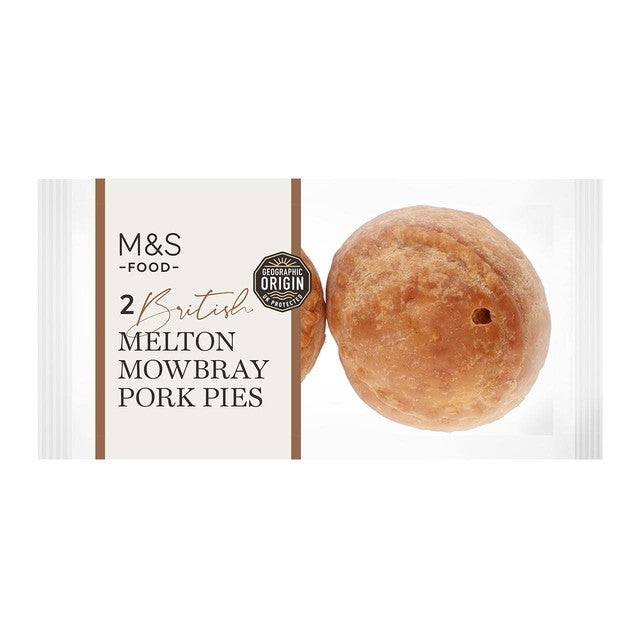 M&S British Melton Mowbray pork pies 150g, imported from the UK