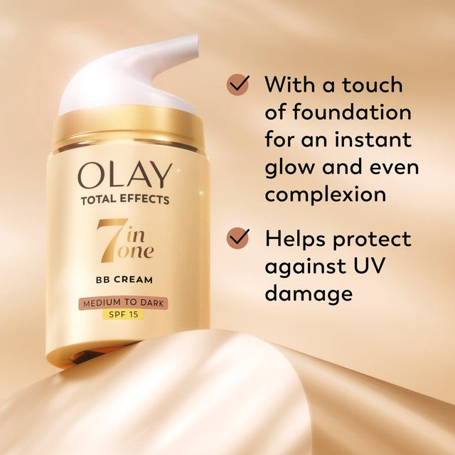 Olay Total Effects BB Cream Medium 50ml, imported from the UK