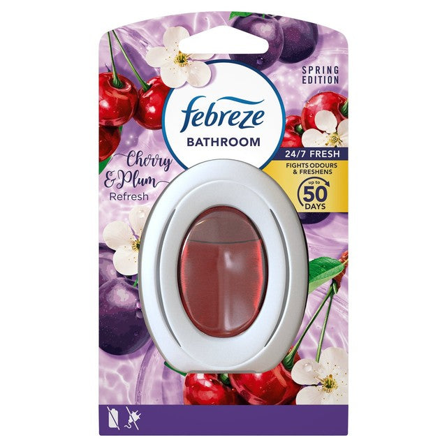 Febreze Plum & Cherry Refresh Bathroom Gel Air Freshener - British product