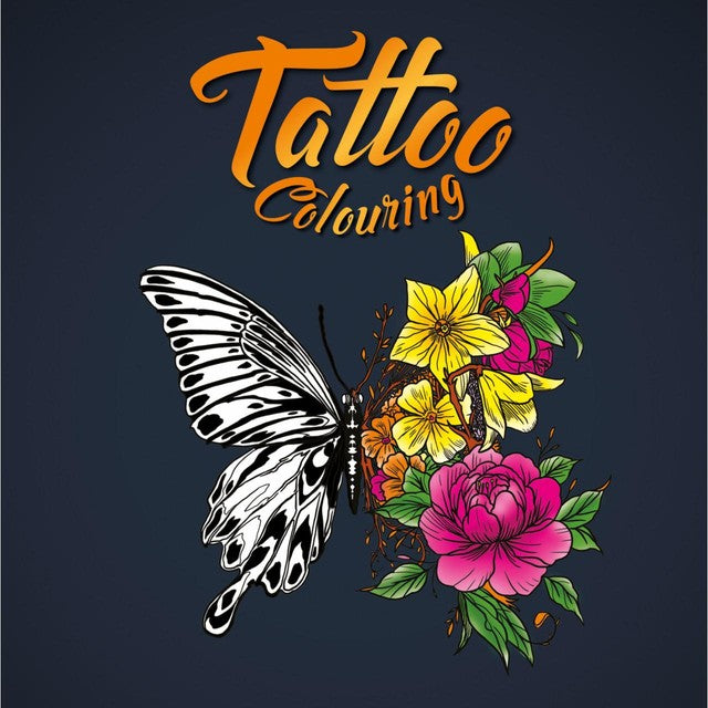Igloo Books Tattoo Colouring Activity Book, imported from the UK