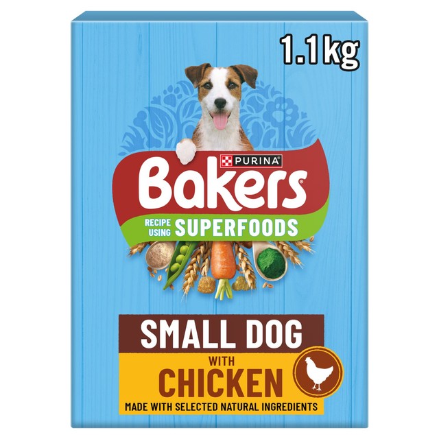 Bakers chicken dry dog food for small dogs 1.1kg - British product