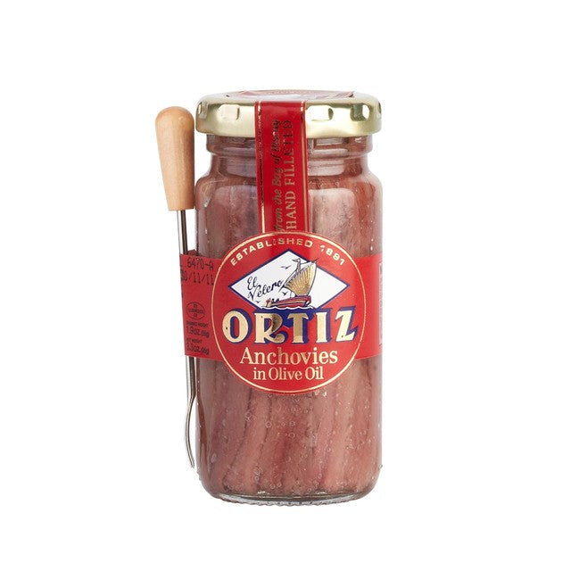 Brindisa anchovy fillets in olive oil 95g - British product