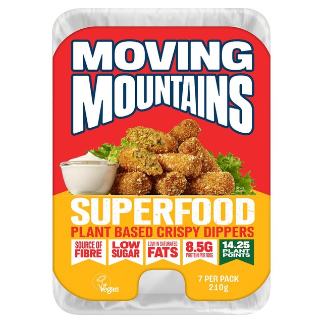 Moving Mountains vegetable crispy dippers 210g, imported from the UK