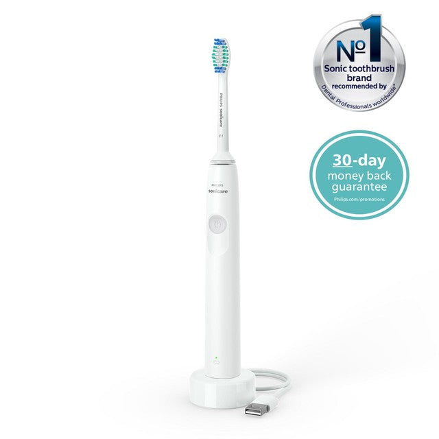 Philips Sonicare Series 1100 electric toothbrush in White Grey, imported from the UK