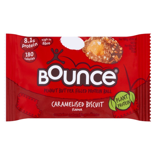 Bounce Caramelised Biscuit Protein Ball 40g - British product