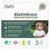 Naty biobased nappies size 5 for 11-25kg, imported from the UK