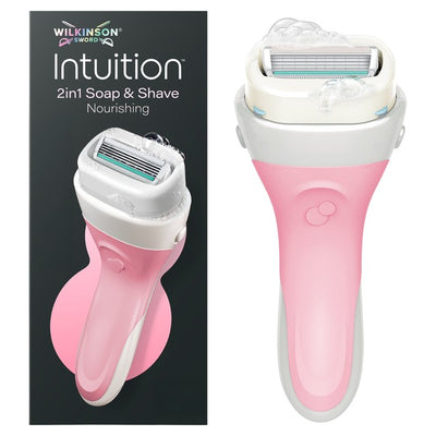 Wilkinson Sword Intuition Ultra Moisture Dame 2-i-1 Såpe og Barberhøvel