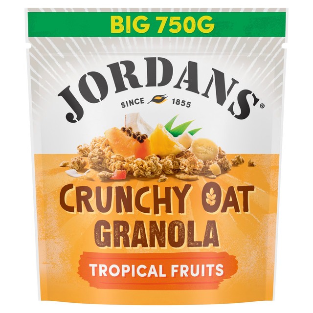 Jordans Crunchy Oat Granola Tropical Fruits 750g, UK version