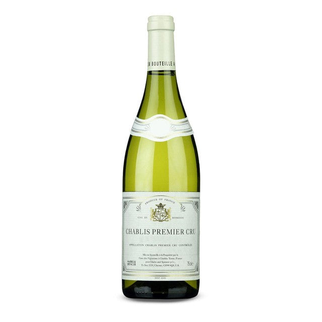 M&S Chablis Premier Cru white wine 75cl, imported from the UK