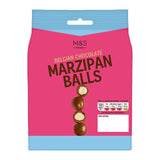 M&S Belgian Chocolate Marzipan Balls 95g, imported from the UK