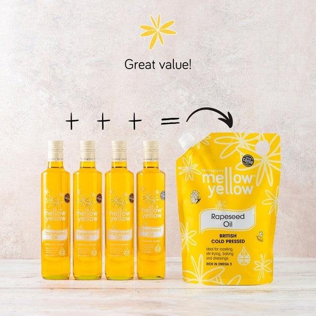 Farrington's Mellow Yellow cold pressed rapeseed oil 2L - British product