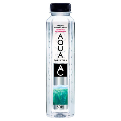 M&S Aqua Carpatica Naturlig Mineralvann uten kullsyre Lavt Natriuminnhold & Nitrater 6 x 500ml- Kjøp online hos McGrocer
