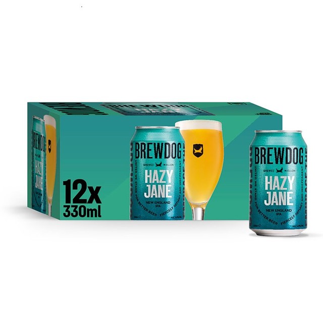 BrewDog Hazy Jane hazy IPA beer 12 x 330ml - British product