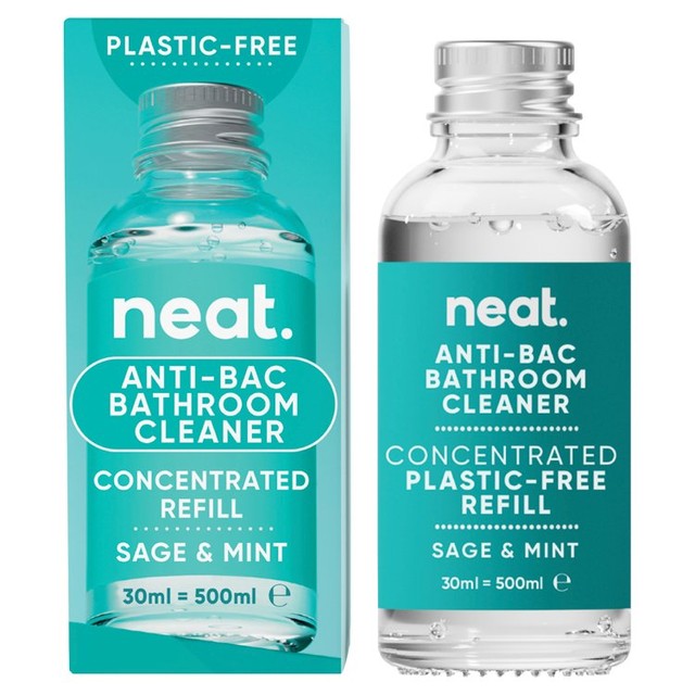 Neat Anti-Bac Bathroom Cleaner Sage & Mint 30ml, imported from the UK