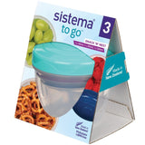 Sistema Snack 'N' Nest food storage containers (British brand)