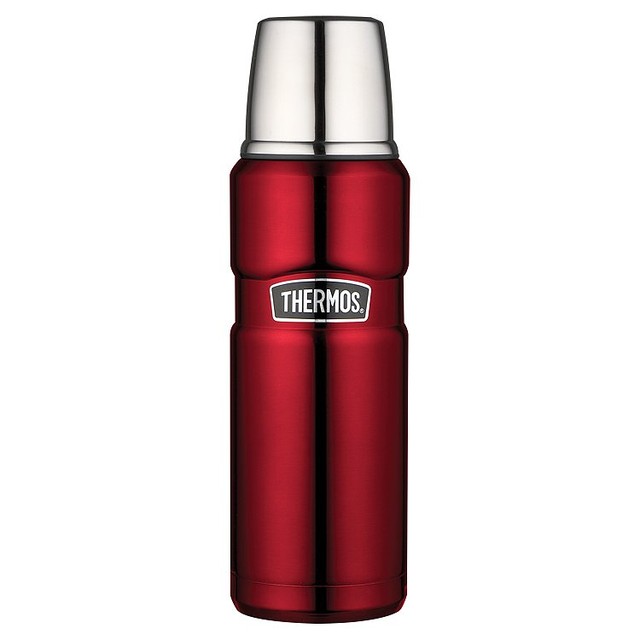 Thermos Stainless King Flask Cranberry Red 1.2L (British brand)