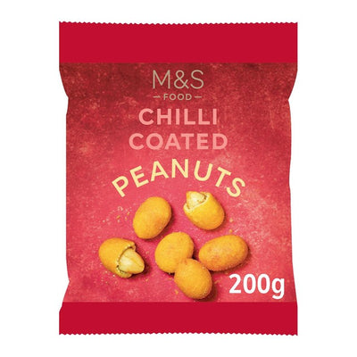 M&S M&S Chilli Coated Peanuts Snack 200g- Buy online at McGrocer